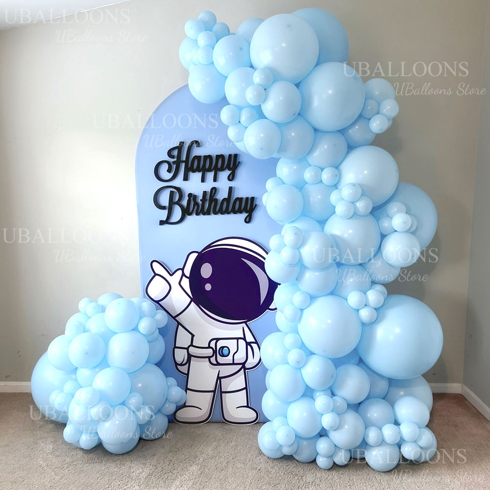 Balloon Arch Kit - 148pcs Light Blue Balloons Arch 18/12/10/5inch