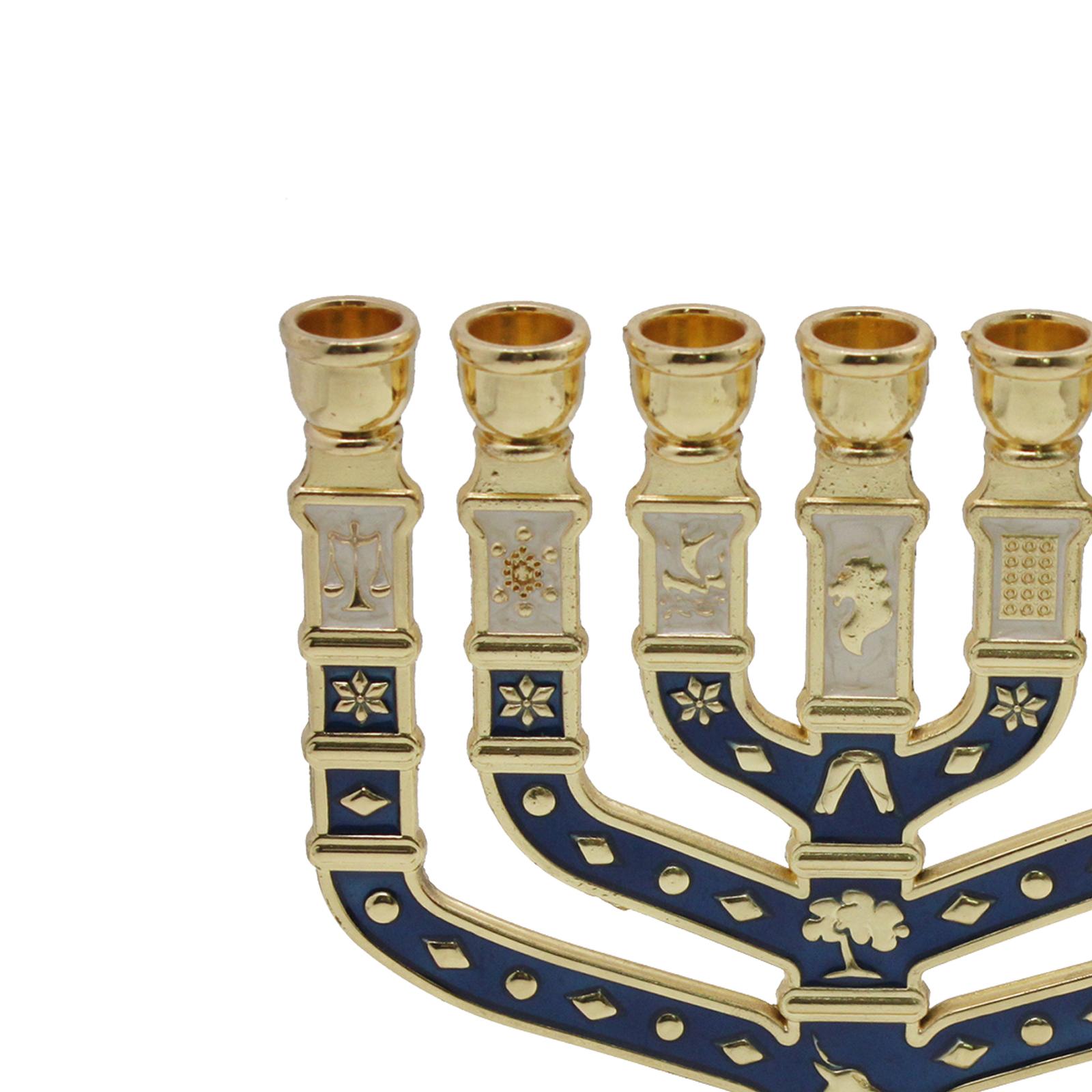Centerpiece Stick - Menorah Candelabrum Table Centerpiece Hanukkah Metal