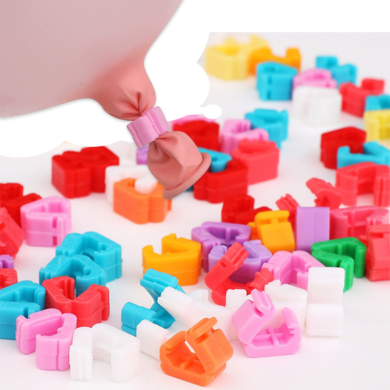 Balloon Arch Kit - Colorful Plastic Balloon Sealing Clips Reusable