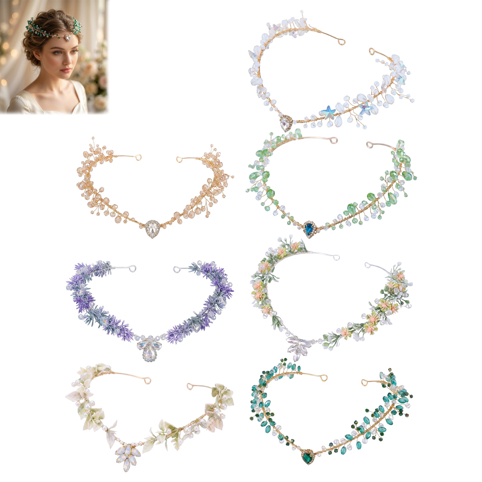 Bridal Hairband Triangular Cry - đánh giá và giá Event Party