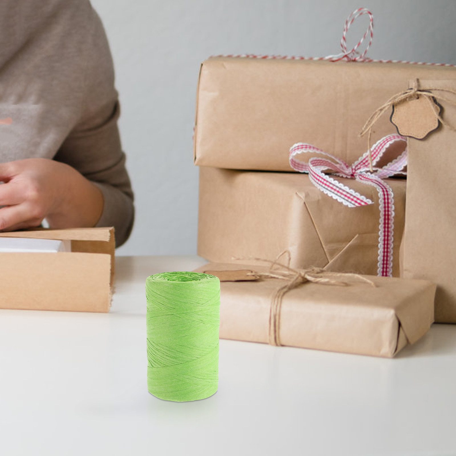 Raffia Paper Ribbon Colored Pa - đánh giá và giá Papercraft Supply Ribbon