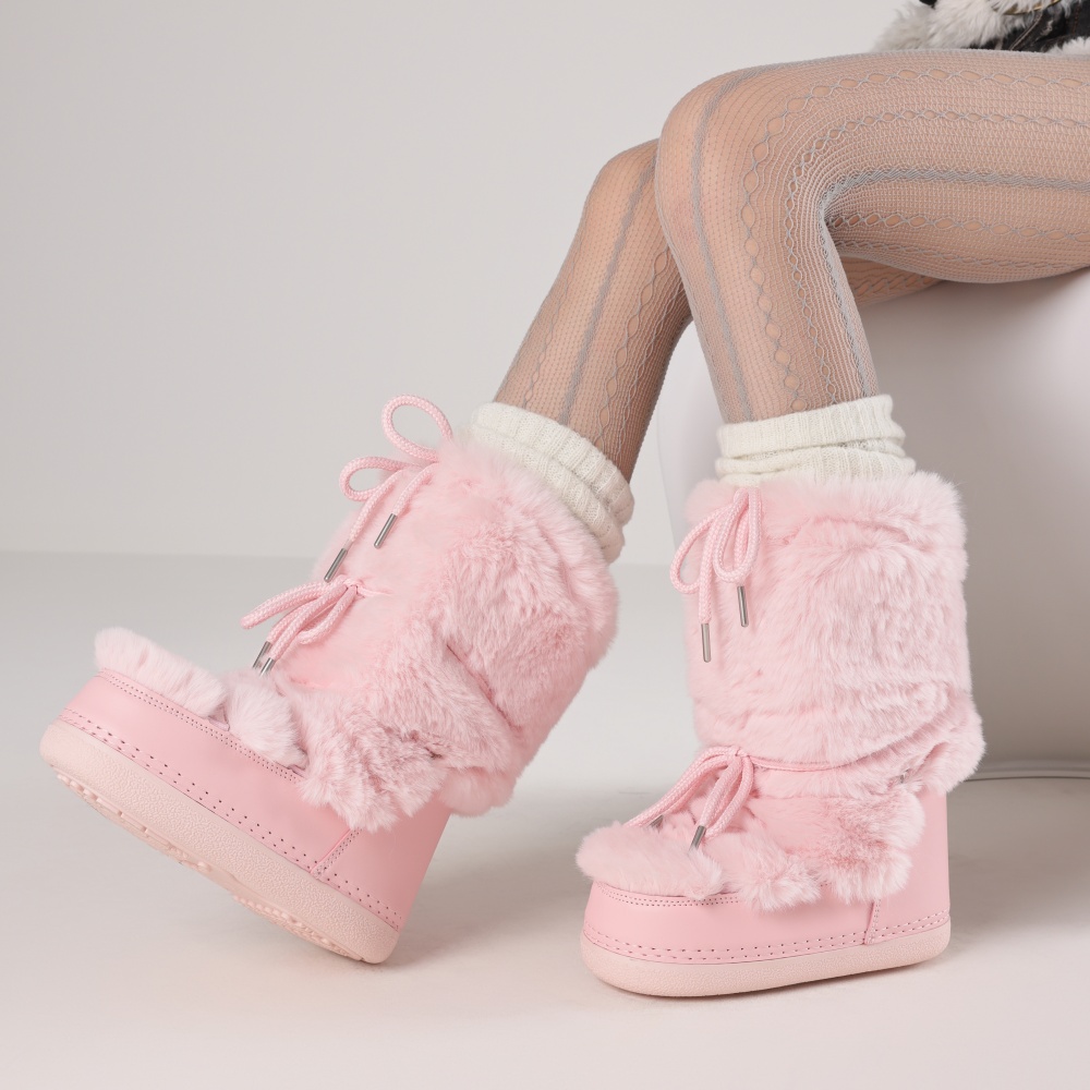 Furry Boots For Women Round To - đánh giá và giá Eve Party