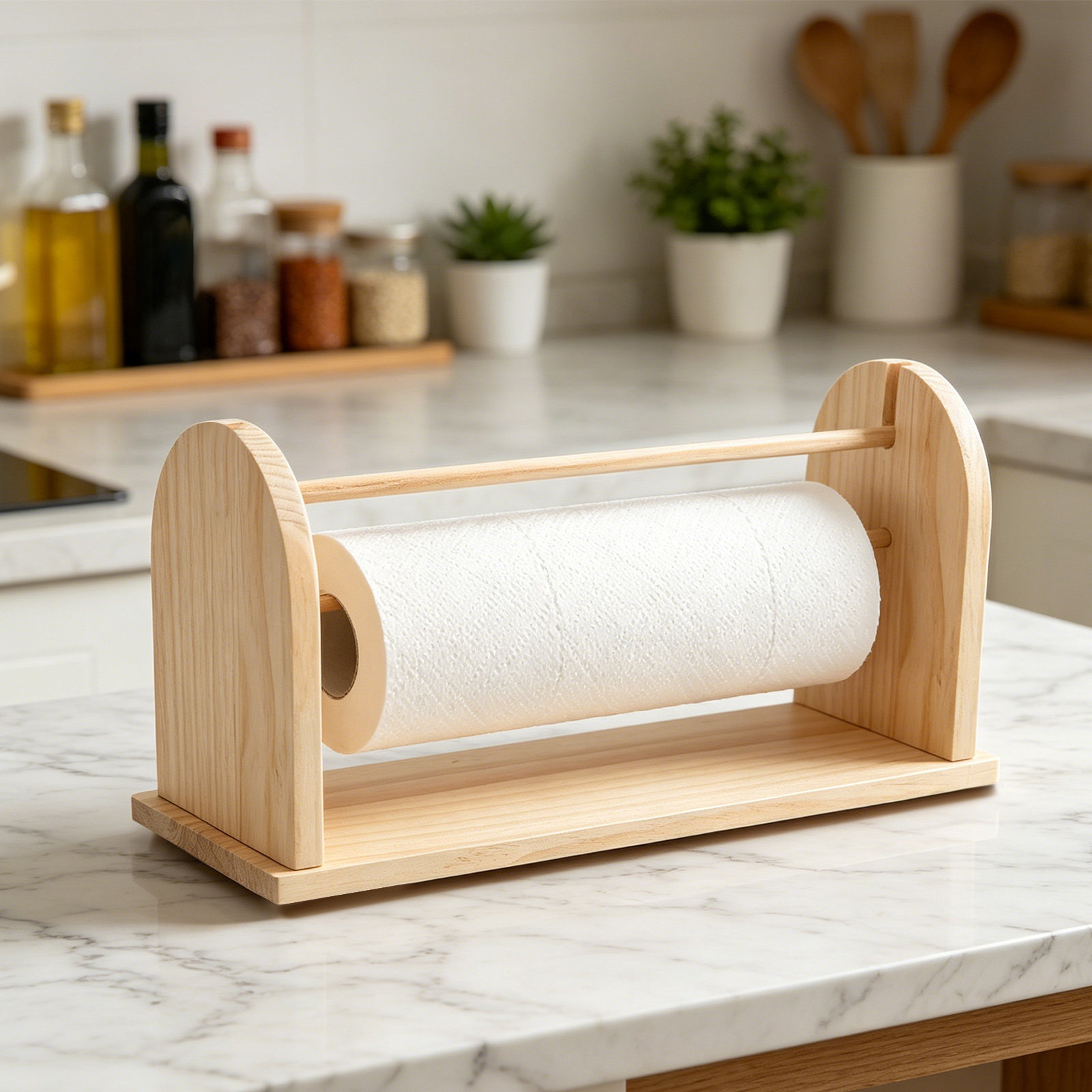 Wooden Tabletop Paper Roll Hol - đánh giá và giá Papercraft Supply Ribbon