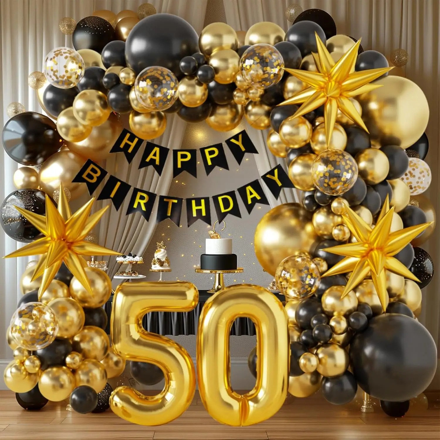 40/50/60th Birthday Decoration - đánh giá và giá Balloon Arch Kit