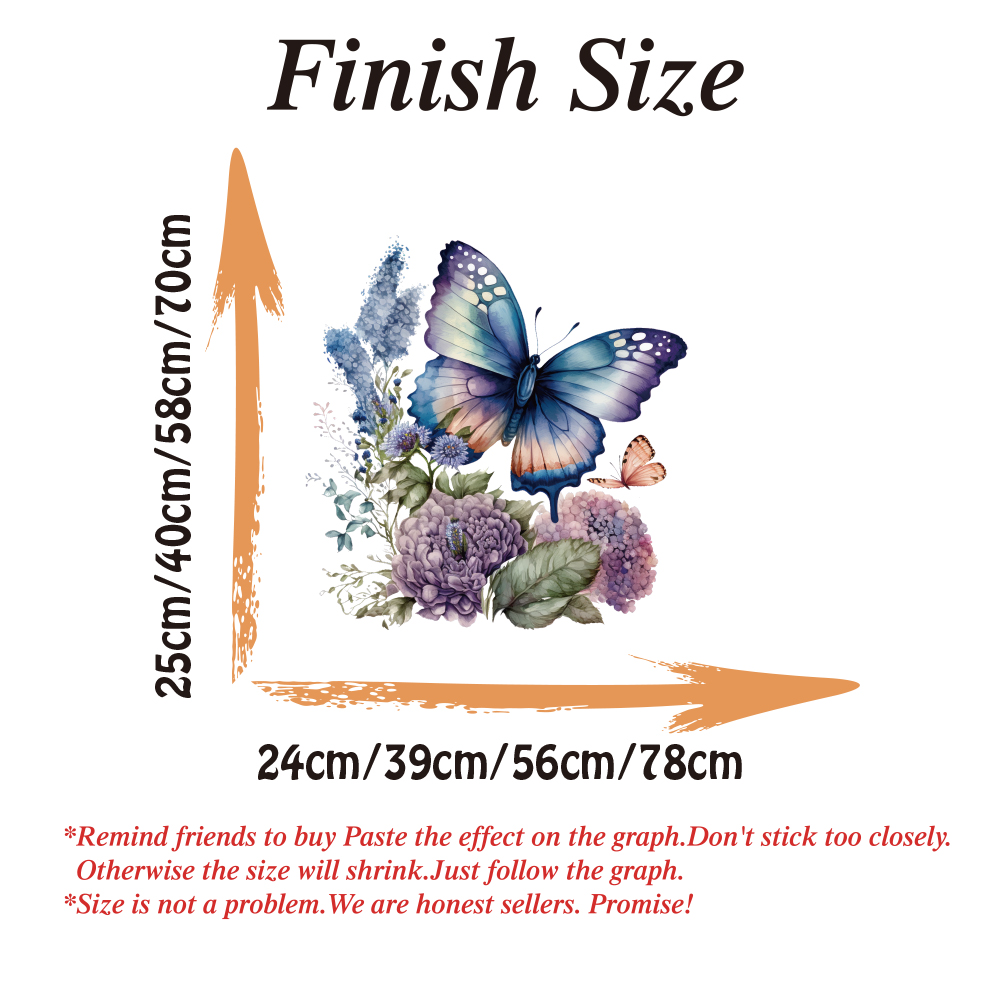Watercolor Butterfly Flower Wa - đánh giá và giá Flower Wall Panel
