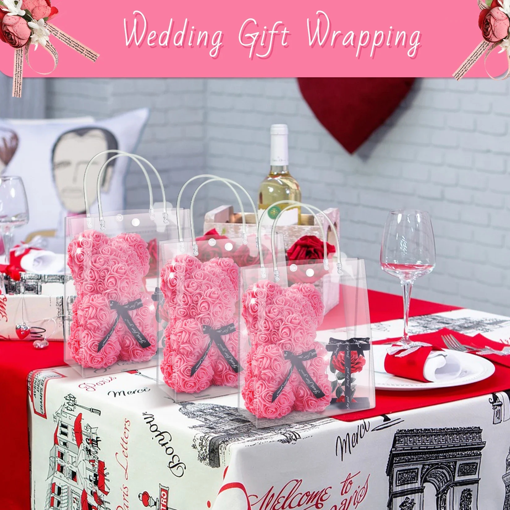 Clear PVC Gift Bags with Handl - đánh giá và giá Event Party Shop