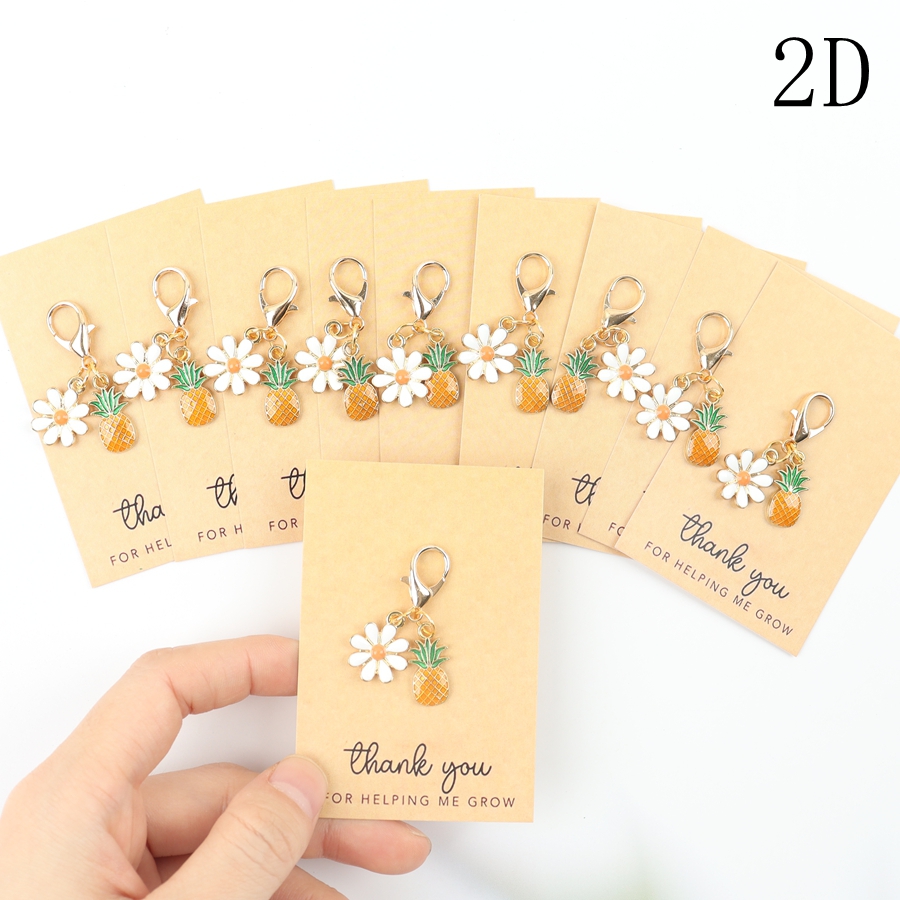 10 Mini Pineapple Keychains, w - đánh giá và giá Event Party