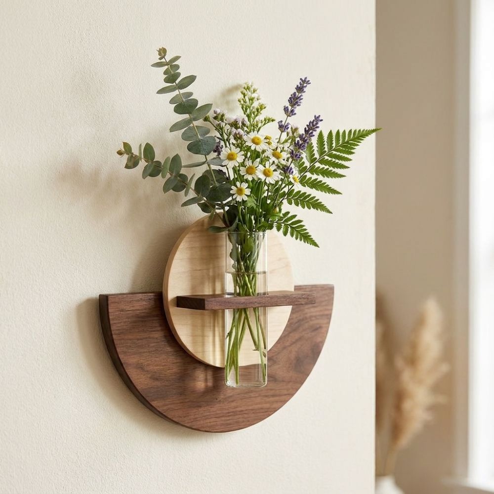 Oval Wood Wall Mount Flower Sh - đánh giá và giá Flower Wall Panel