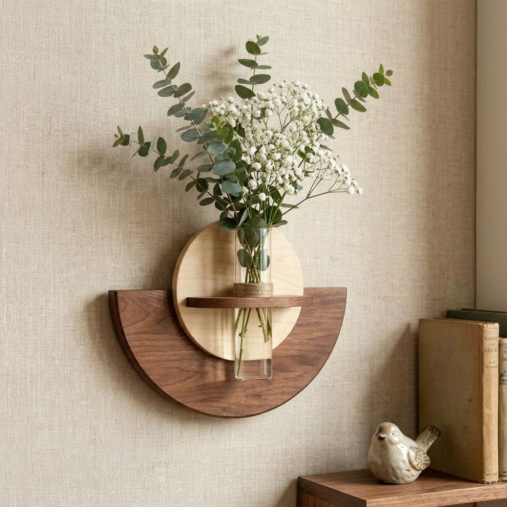 Oval Wood Wall Mount Flower Sh - đánh giá và giá Flower Wall Panel