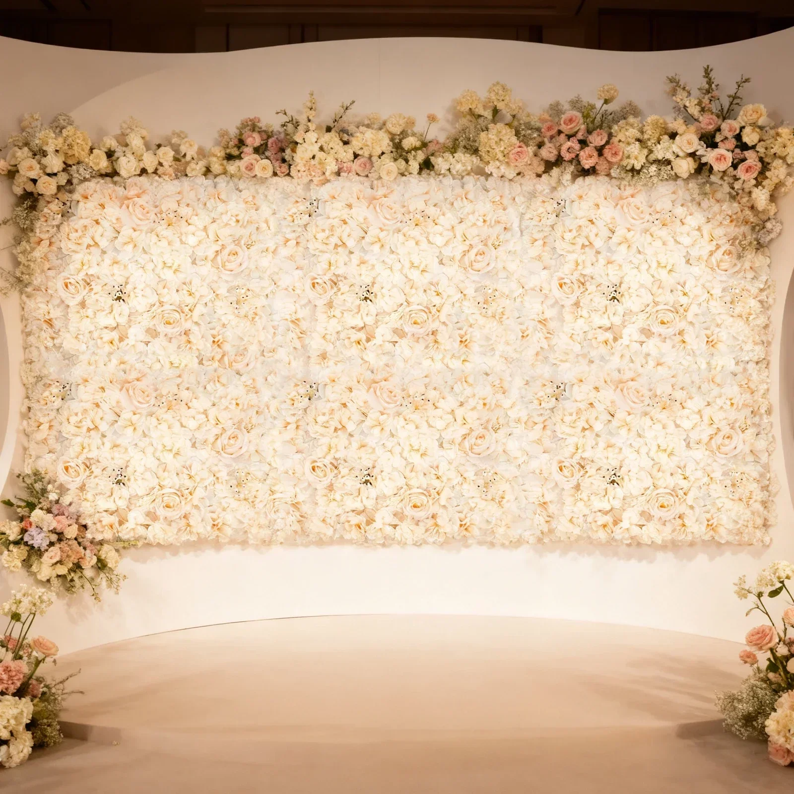 6 PCS 60*40cm Artificial Flowe - đánh giá và giá Flower Wall Panel