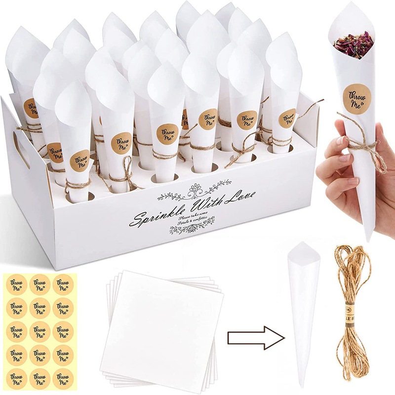 Wedding Confetti Cone Stand Bo - đánh giá và giá Cotton Candy Cone