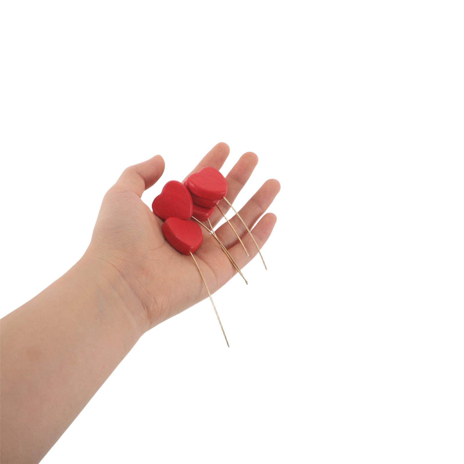 6Pcs Wood Heart Picks Decorati - đánh giá và giá Centerpiece Stick