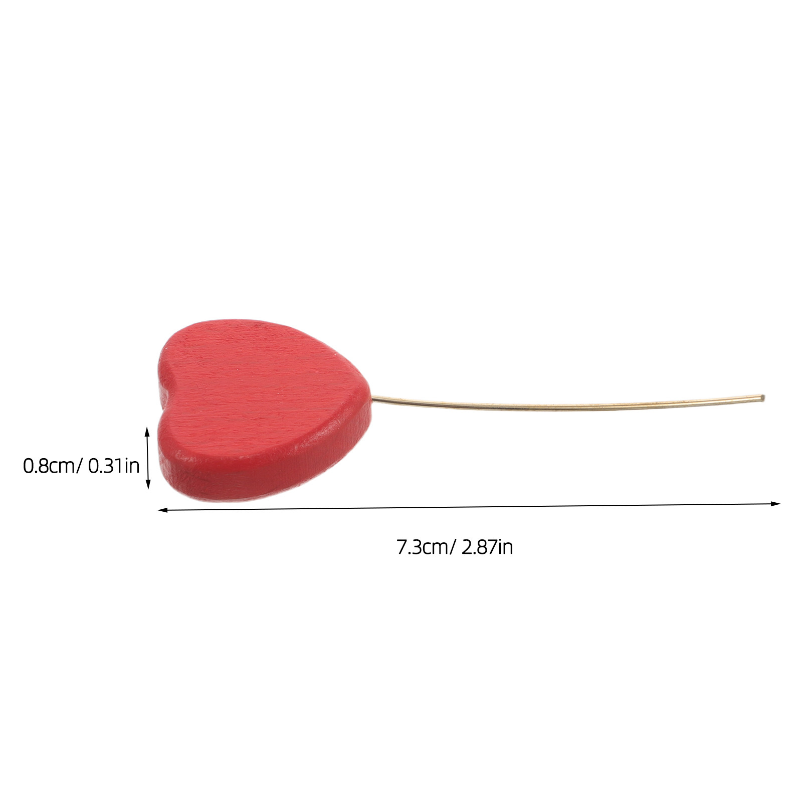 6Pcs Wood Heart Picks Decorati - đánh giá và giá Centerpiece Stick