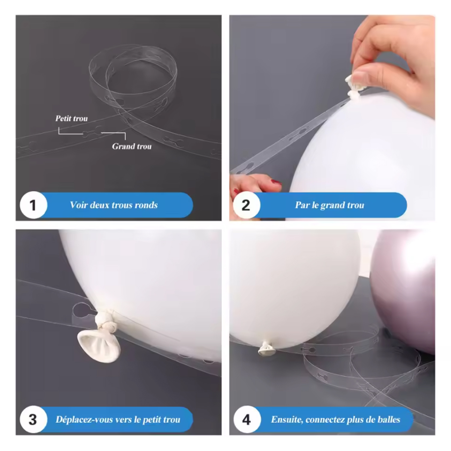 104pcs Blue and White Balloon  - đánh giá và giá Balloon Arch Kit